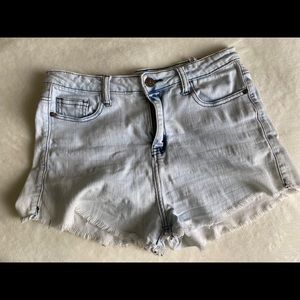 Frayed denim/jean shorts, size 30/L